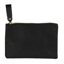 Clayre & Eef Pochette da donna 24x15 cm Arancione Sintetico Rettangolo Fiori