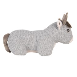 Clayre & Eef Door Stop Bull 32x12x25 cm Grey Polyester