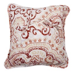 Clayre & Eef Cushion Cover 50x50 cm White Cotton Polyester Square