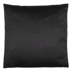 Clayre & Eef Coussin décoratif 45x45 cm Noir Rose Synthétique Carré Branches en fleurs