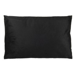 Clayre & Eef Coussin décoratif 60x40 cm Noir Blanc Polyester Rectangle Fleurs