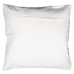 Clayre & Eef Housse de coussin 50x50 cm Rouge Beige Coton Carré