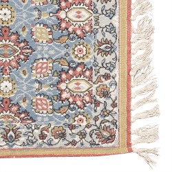 Clayre & Eef Rug 140x200 cm Blue Red Cotton Rectangle