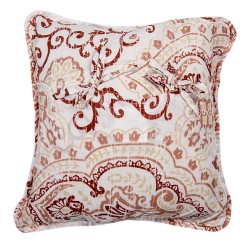 Clayre & Eef Cushion Cover 40x40 cm White Cotton Polyester Square