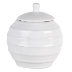 Clayre & Eef Milk and Sugar Set White Dolomite Round