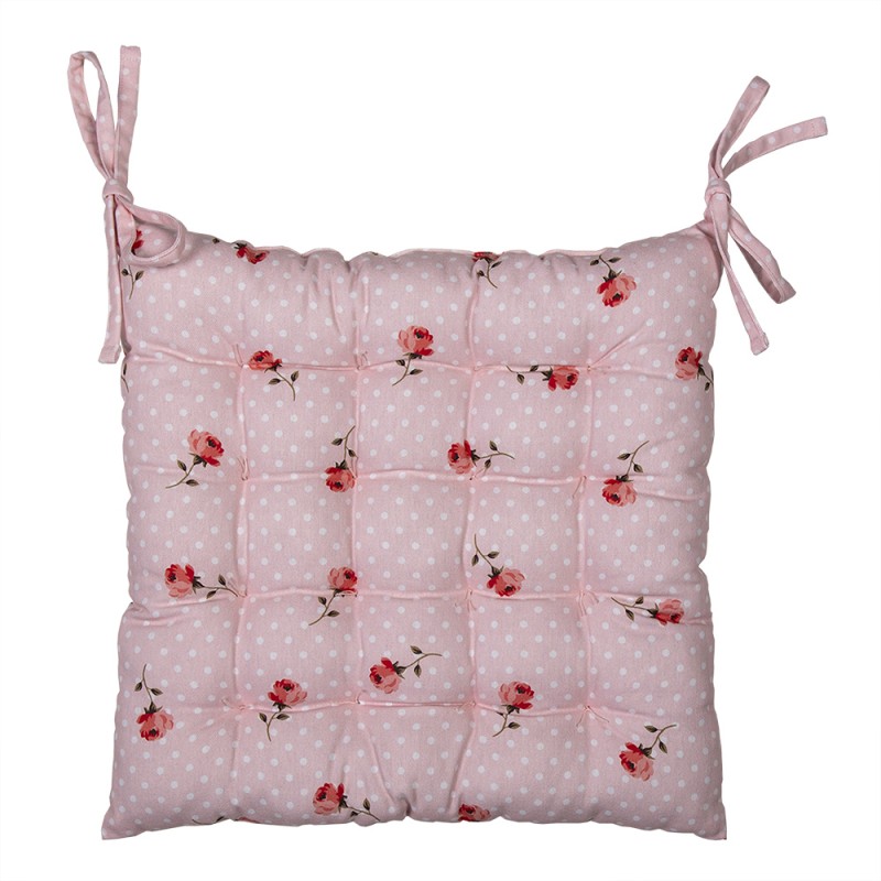Cuscino 40x40 cm in poliestere con decoro floreale per sedie Fleurs