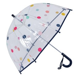 Juleeze Parapluie pour enfants Ø 65x65 cm Noir Plastique Points