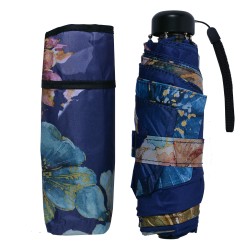 Juleeze Adult Umbrella Ø 92 cm Blue Polyester Flowers