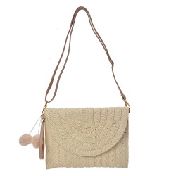 Juleeze Borsa a mano da donna 27x20 cm Beige Poliestere