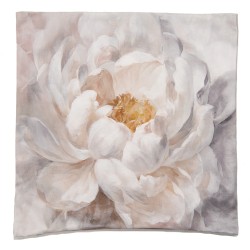 Clayre & Eef Federa per cuscino 45x45 cm Bianco Giallo  Poliestere Fiori