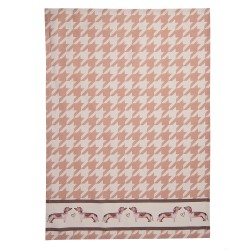 Clayre & Eef Theedoek  50x70 cm Beige Katoen Rechthoek Teckel