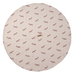 Clayre & Eef Tea Towel  Ø 80 cm Beige Cotton Round Dachshund