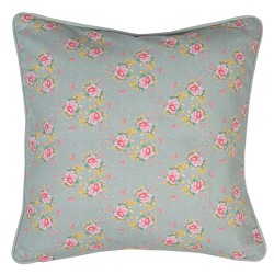 Clayre & Eef Federa per cuscino 40x40 cm Verde Cotone Quadrato Fiori