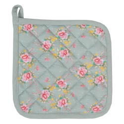 Clayre & Eef Presina 20x20 cm Verde Cotone Fiori