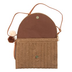 Juleeze Sac à main pour femmes 27x20 cm Marron Polyester