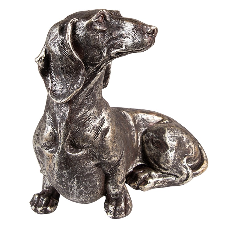 agitatie onderhoud Profetie Clayre & Eef Decoratie beeld hond Hond 23 cm Zilverkleurig