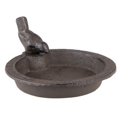 Clayre & Eef Bird Feeder Tray 16x18x9 cm Brown Iron