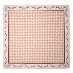 Clayre & Eef Nappe 100x100 cm Marron Coton Carré Teckel