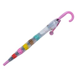 Juleeze Parapluie pour enfants Ø 65x65 cm Rose Plastique Nuages