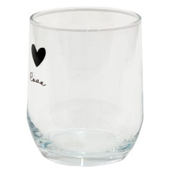 Clayre & Eef Bicchiere d'acqua 300 ml Vetro Coure Love