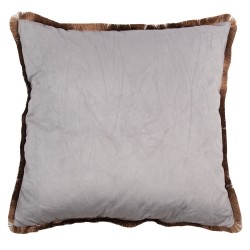 Clayre & Eef Coussin décoratif 45x45 cm Rose Blanc Synthétique Carré Fleurs