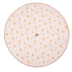 Clayre & Eef Torchon Ø 80 cm Beige Coton Rond Croissant et Café