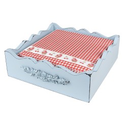 Clayre & Eef Tovaglioli Carta set di 20 33x33 cm (20) Rosso Bianco  Carta Cupcakes