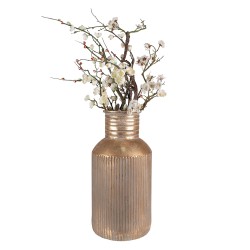 Clayre & Eef Vase Ø 22x44 cm Goldfarbig Metall