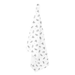 Clayre & Eef Tea Towel  50x70 cm Grey White Cotton Cats