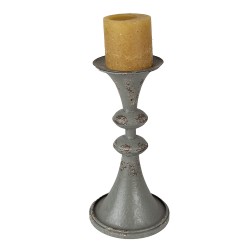 Clayre & Eef Candelabro 26 cm Grigio Metallo