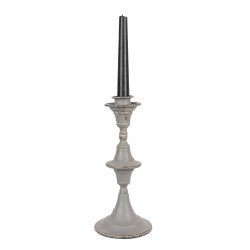 Clayre & Eef Candelabro 26 cm Grigio Metallo