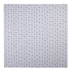 Clayre & Eef Tovaglia 100x100 cm Bianco Blu  Cotone Quadrato Rose