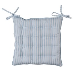 Clayre & Eef Chair Cushion Foam 40x40x4 cm Blue Pink Cotton Hydrangea