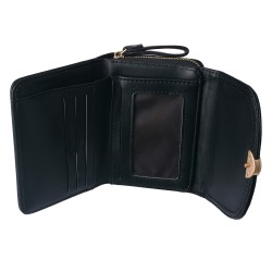 Juleeze Brieftasche 11x9 cm Schwarz Kunstleder Rechteck