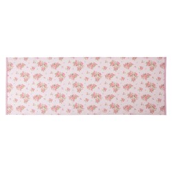 Clayre & Eef Chemin de table 50x140 cm Rose Coton Rectangle Roses