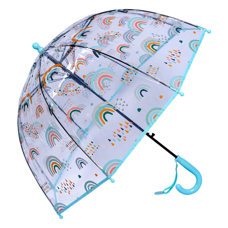 Juleeze Children's Umbrella Ø 65x65 cm Transparent Plastic Rainbow