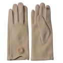 Juleeze Winter Gloves 9x24 cm Beige Polyester