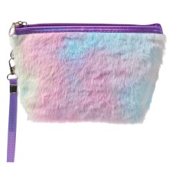 Juleeze Trousse de toilette pour femmes Coeur 23x13 cm Violet Synthétique Rectangle