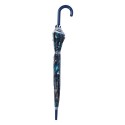 Juleeze Parapluie pour adultes 60 cm Bleu Noir Plastique Papillons