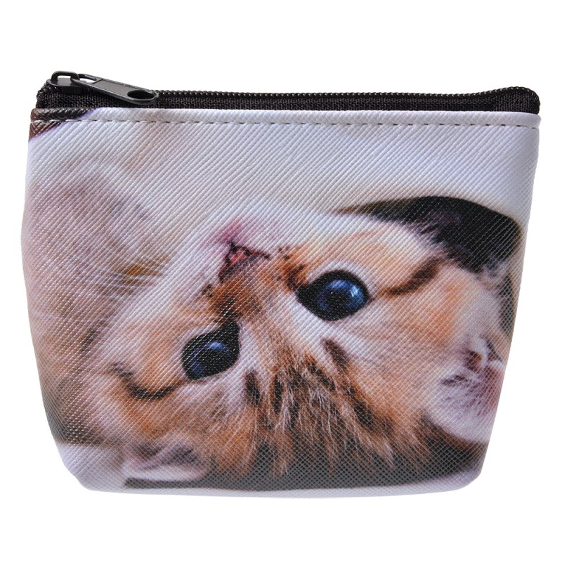 Juleeze Brieftasche 10x8 cm Grau Synthetisch Katze