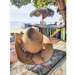 Juleeze Women's Hat Ø58 cm Brown Paper straw Round Shells