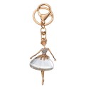 Juleeze Sleutelhanger Ballerina Wit Metaal