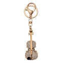 Juleeze Keychain Violin Silver colored Metal