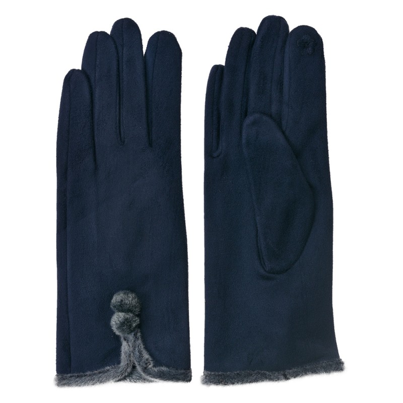 Juleeze Winter Gloves 8x24 cm Blue Polyester