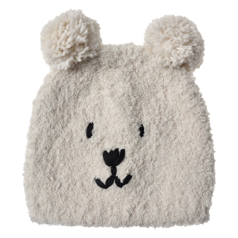 Juleeze Children's Cap one size White Acrylic Bear