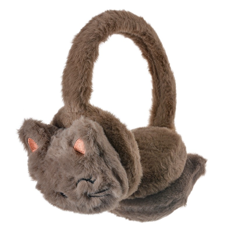 Juleeze Cache-oreilles pour enfants one size Marron Peluche Chat