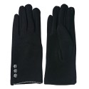 Juleeze Gants d'hiver 8x24 cm Noir Coton Polyester