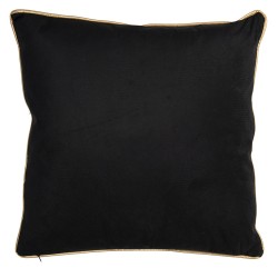 Clayre & Eef Coussin décoratif 45x45 cm Noir Blanc Synthétique Carré Cygne