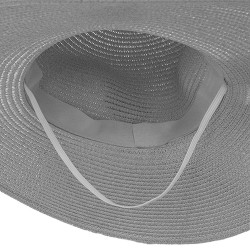 Juleeze Women's Hat Grey Paper straw