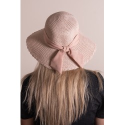 Juleeze Chapeau de femme Rose Paille en papier